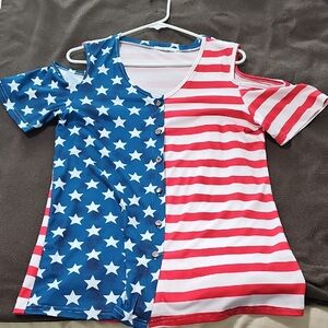 Patriotic Stars and Stripes Kids Shirt